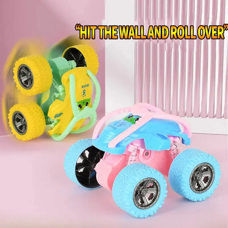 Macaron Four-Wheel Drive Inertia Toy Car - Suitable for Halloween, Christmas, and Thanksgiving Gifts