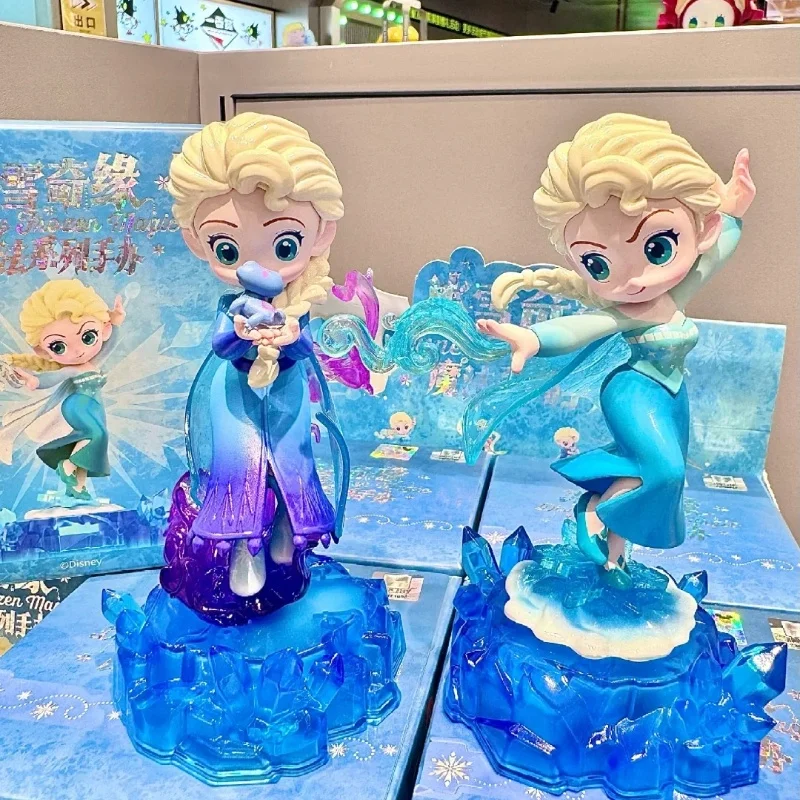 Disney Frozen Magic Series Blind Box Toys Anna, Elsa, Mysterious Box Dolls, Fashion Trendy Toys, Coleção Enfeites, Modelo de Presente