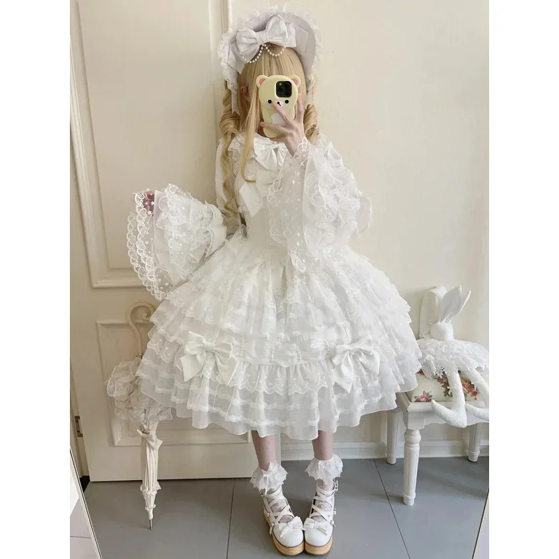Harajuku Original Design Lolita Dress Doll Sense Jsk Suspender Dress Winter Tea Party Birthday Girl Princess Clothes Sweet 2025