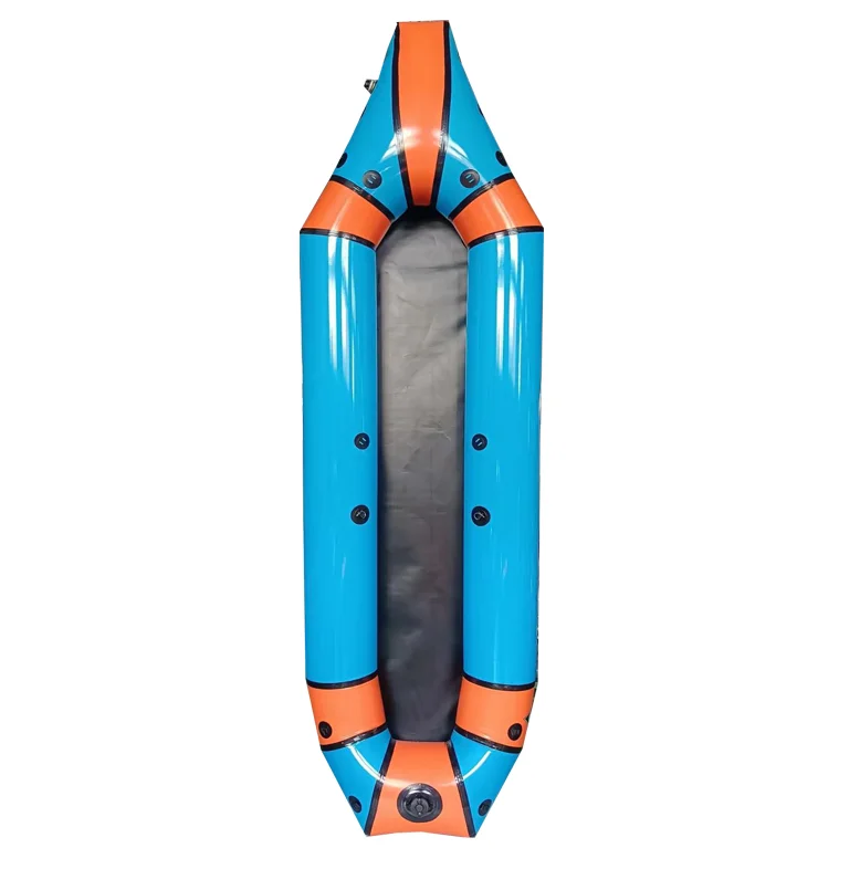 Single person extended fishing backpack boat grass boat portable inflatable ultra light kayak parent-child rowing