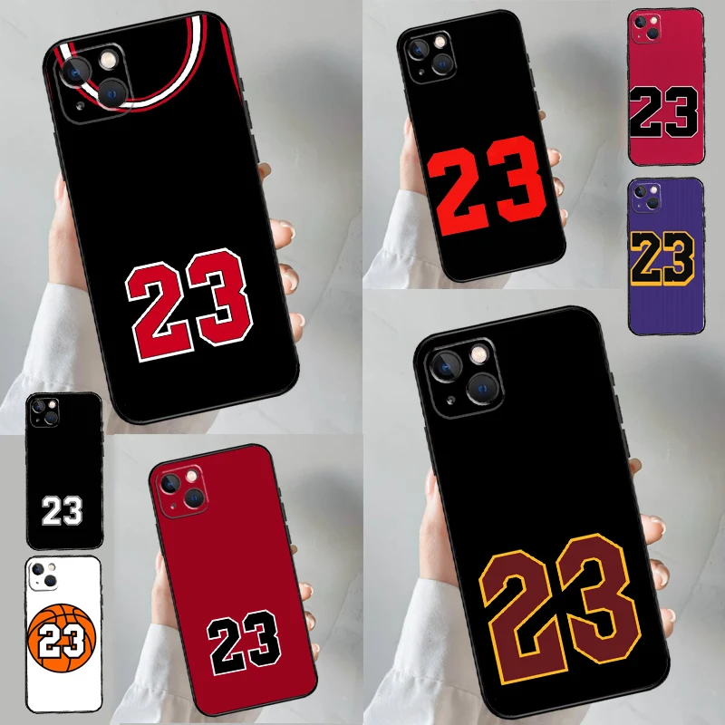 Basketball Number 23 Phone Case For Samsung Galaxy S26 S25 Ultra S20 S21 S22 S23 S24 S10 Plus S25 FE Back Cover