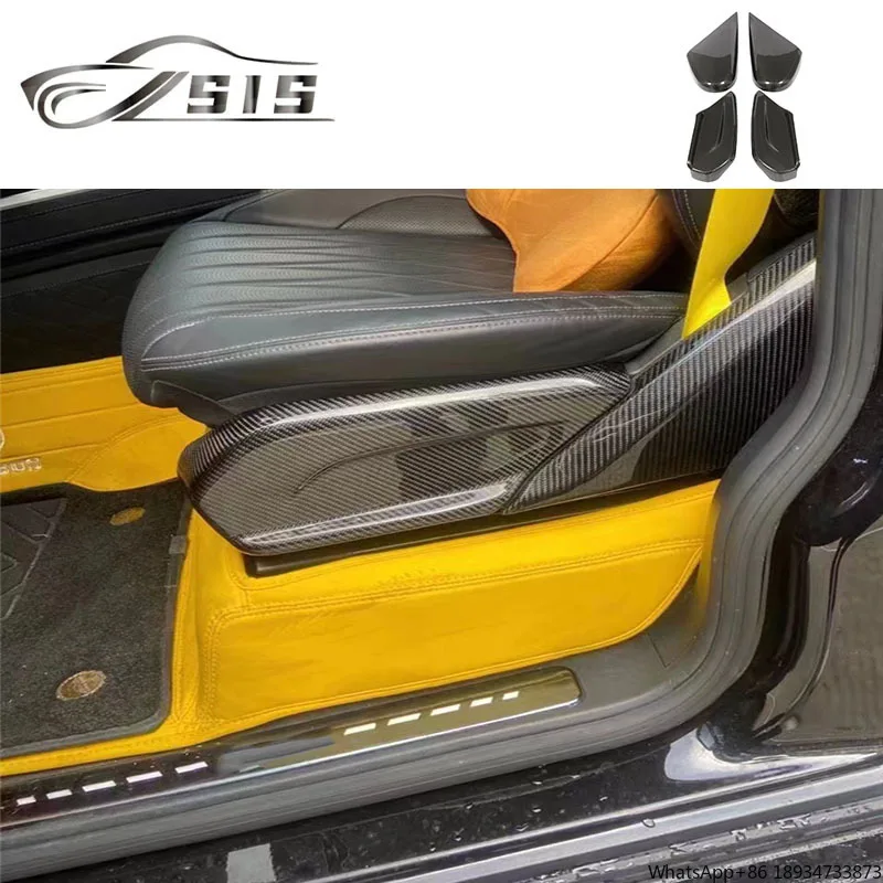 G class W464 G63 G500 G550 Seat Cover W463a 2018-2022 Year Dry Carbon Fiber Seat Back Cover Interior Decoration Trim