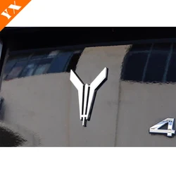 For Dongfeng Voyah Free 2021-2023 Car Logo Car Body Tank Logo Sticker Decoration Cover Stainless Silver Exterior Accessories