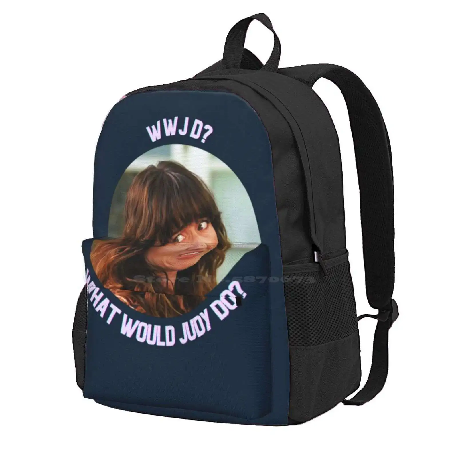 Wwjd What Would Judy Do Hot Sale Schoolbag Backpack Fashion Bags Dead To Me Jen And Judy Dead To Me Show Dead To Me Tv Show