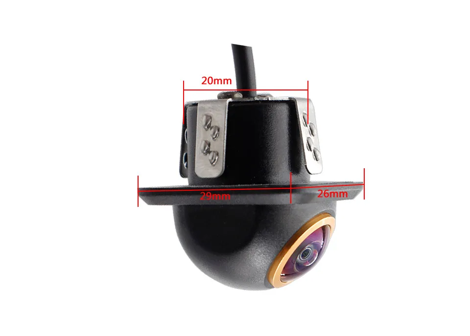 Smartour AHD 1080P Golden Len Auto Rückansicht Kamera Nachtsicht CCD Auto Backup Monitor 180 Grad Rückfahr Auto parkplatz Kamera – Detail 6
