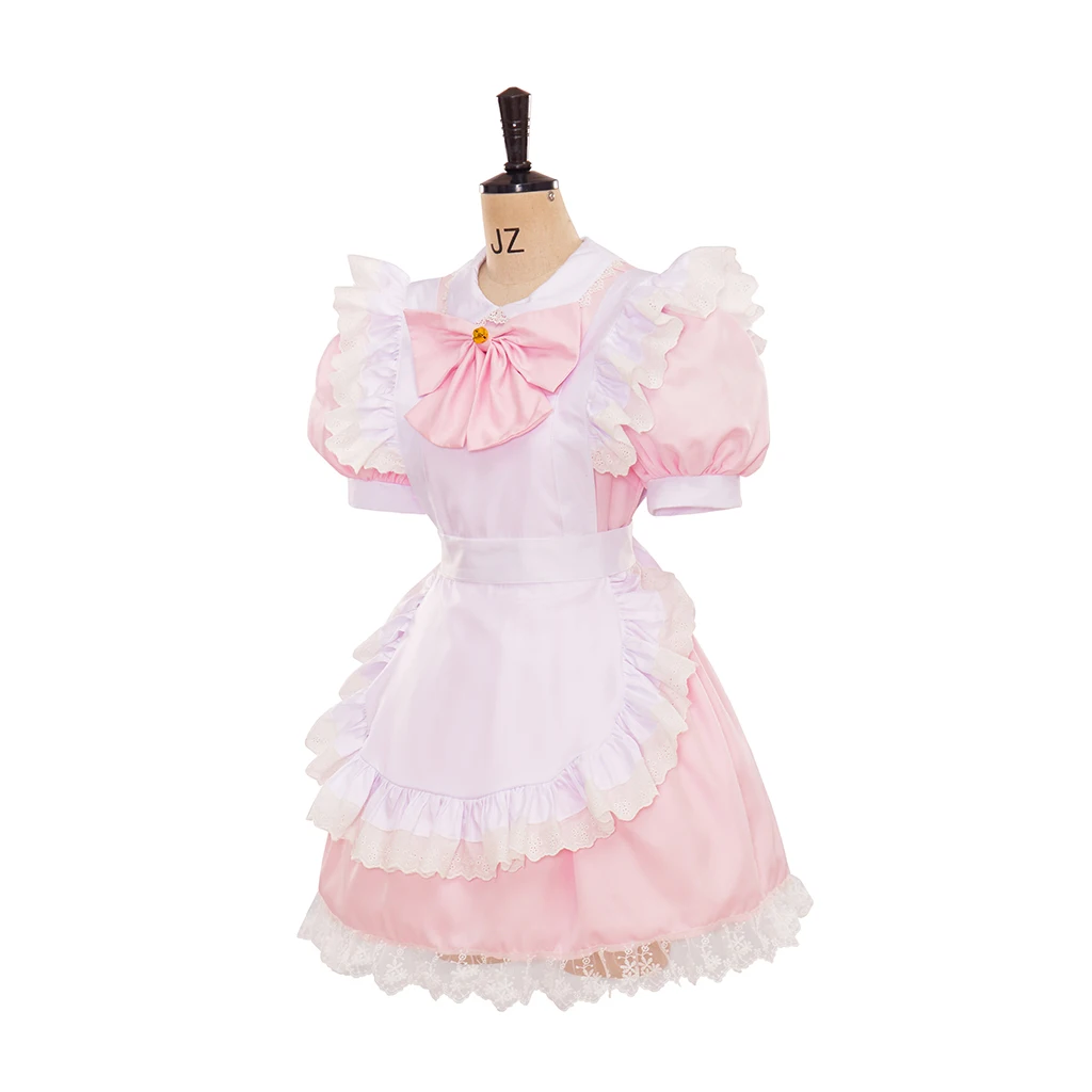ผู้หญิงสีชมพู Lolita COSPLAY เครื่องแต่งกายผู้หญิงชุดเจ้าหญิงฮาโลวีนญี่ปุ่นชุด