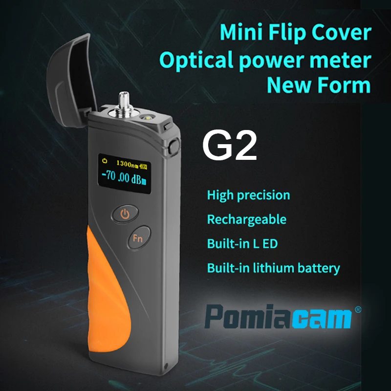g2光ファイバーパワーメーター高精度9波長ミニフリップカバーusb-ftthテスターsc-fc-stコンパクトled照明