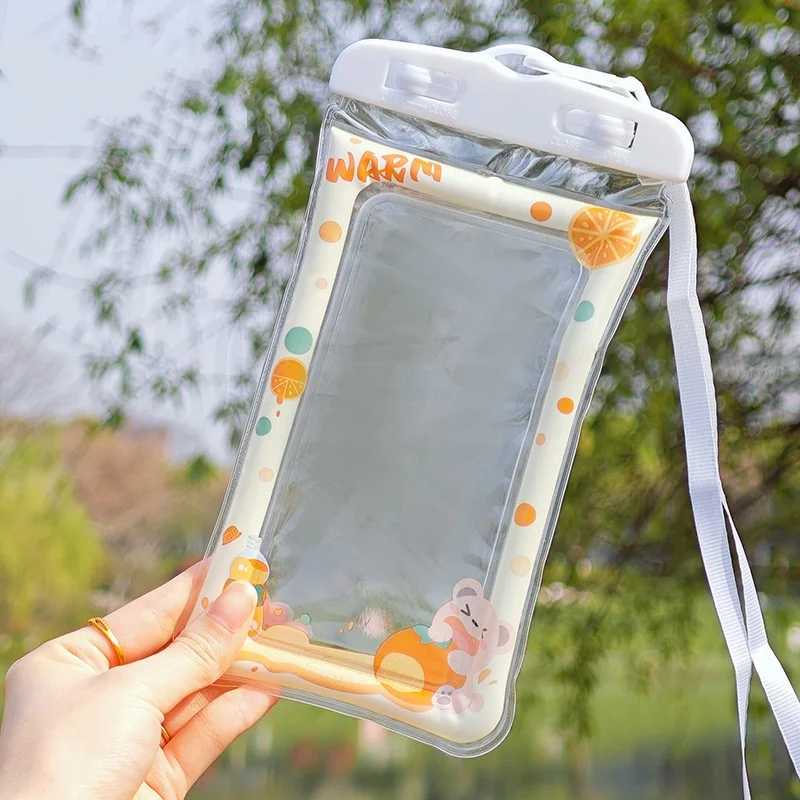 Universal Waterproof Phone Pouch Floating 7.2 Inch Phone Swimming Case Waterproof PVC Dry Bag For Beach Water Sports Rafting