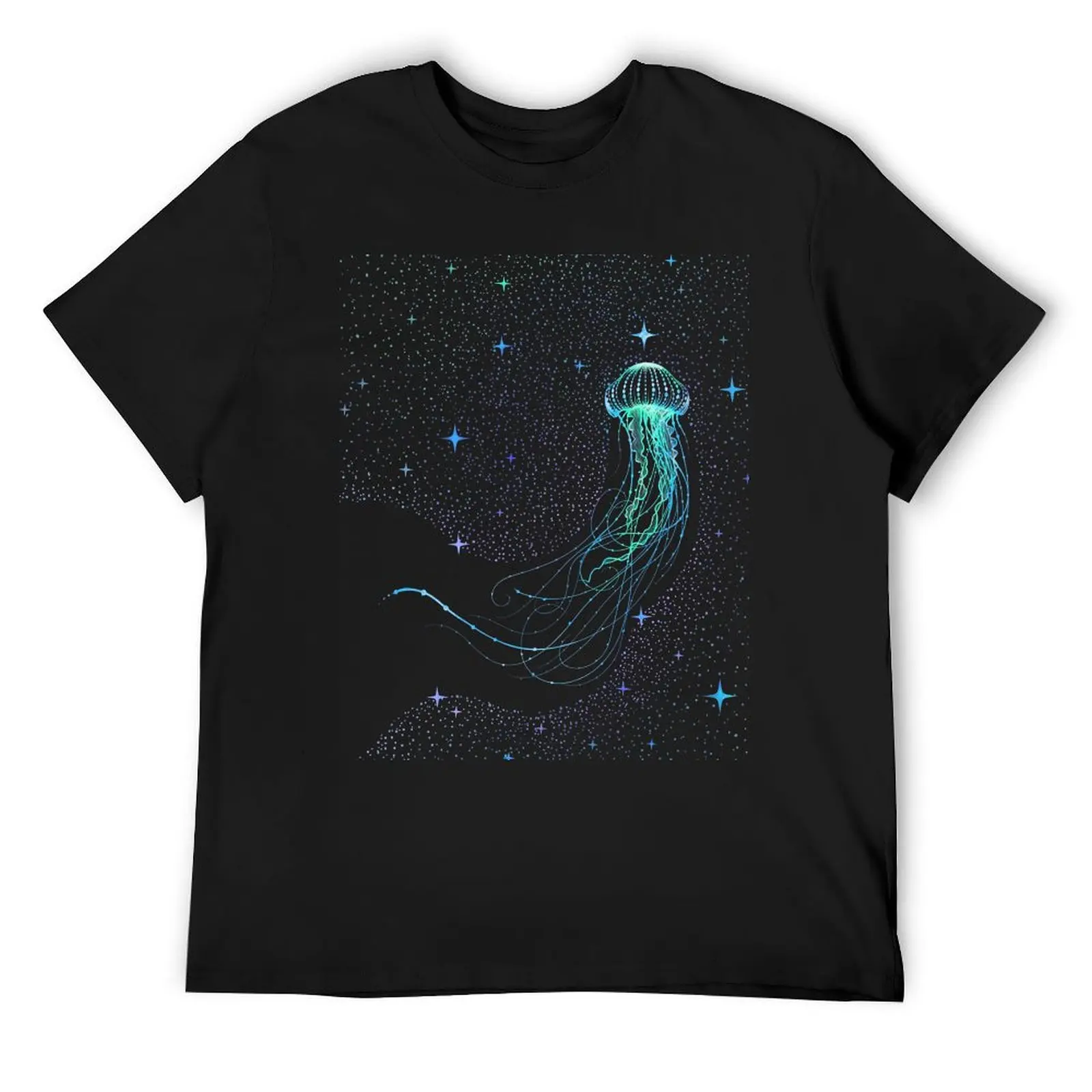 

Starry jellyfish - Colored T-Shirt street wear oversized plus size clothes fashion shirts black t-shirts for men