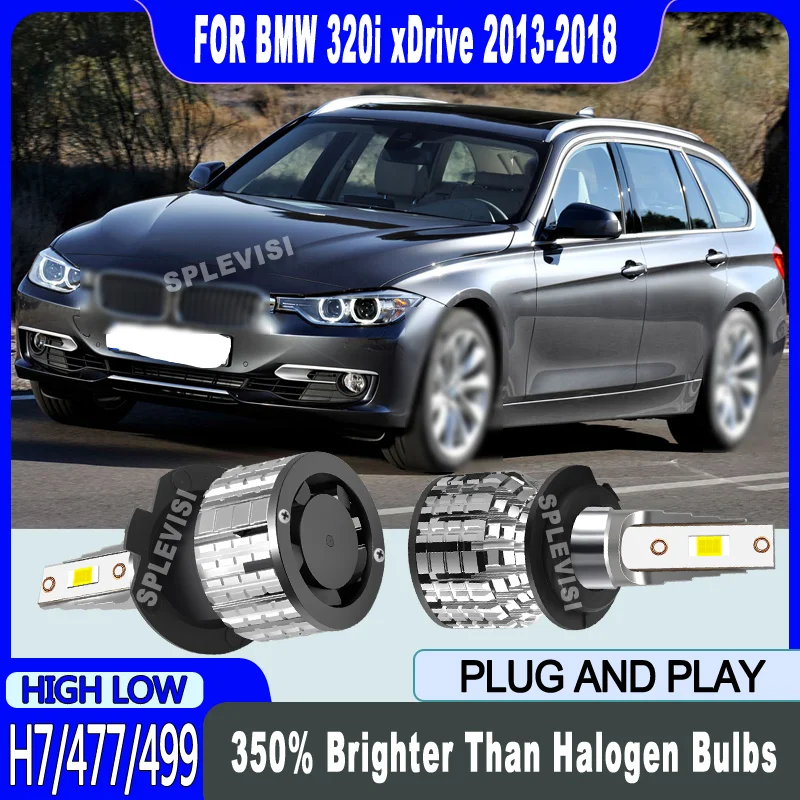 

Night Driving Safety Efficient Heat Dissipation 12V H7/499 LED HIGH/LOW BEAM For BMW 320i xDrive 2013 2014 2015 2016 2017 2018
