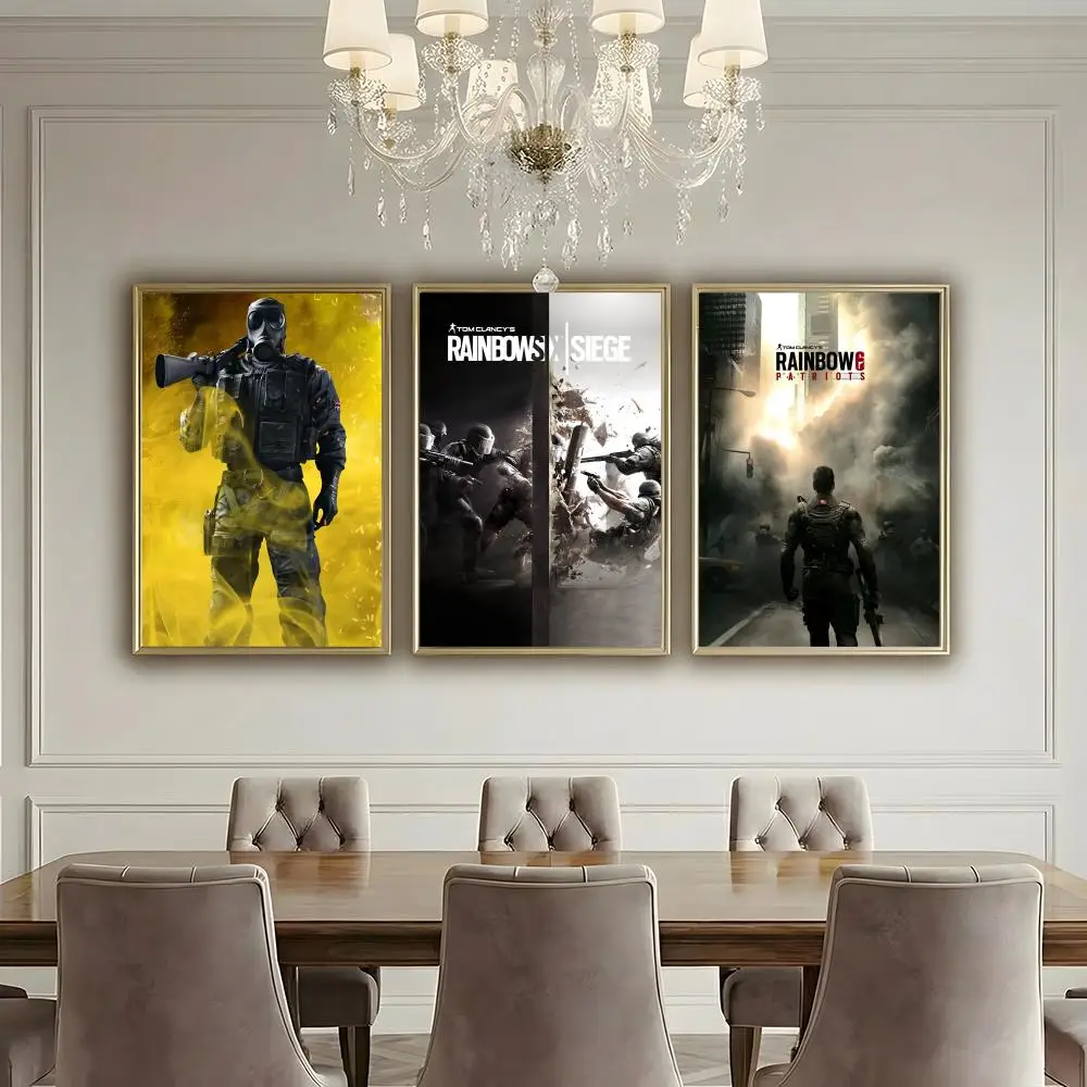 Tom C-Clancys R-Rainbow Six Siege Game Poster HD Waterproof High