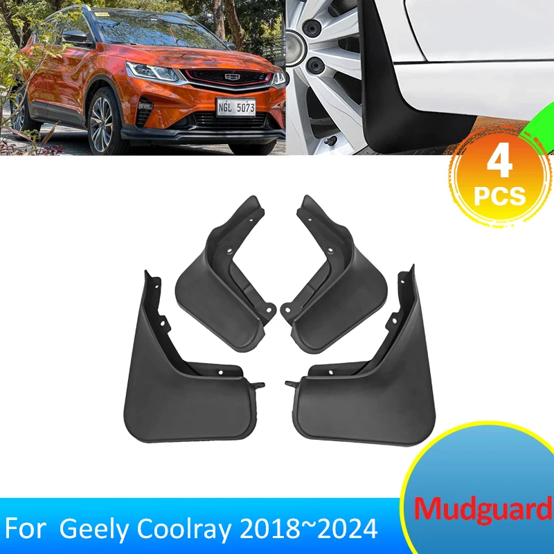 Mudflaps For Geely Coolray 2024 2023 2022 2021 2020 2019 2018 Accessories Front MudGuards Splash Guards Fende Flare Anti-splash