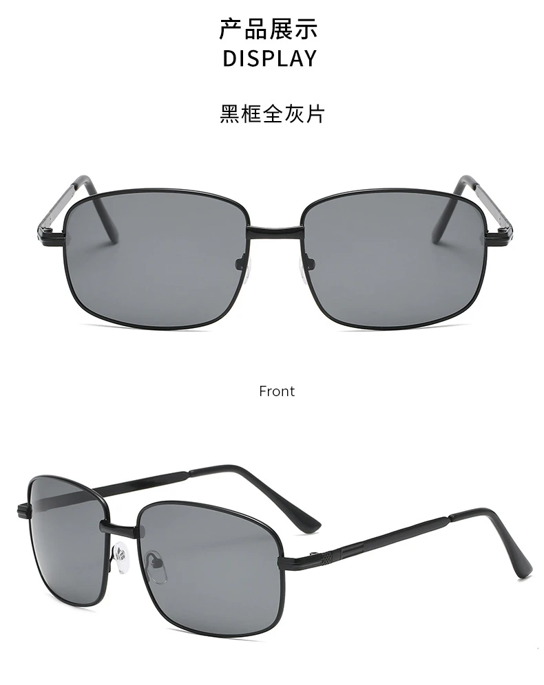 Markendesign Sonnenbrillen für Männer und Frauen Fahrer-Sonnenbrillen Vintage Sonnenbrillen für Herren Quadratische Sonnenbrillen für Damen Metallrahmen – Detail 14