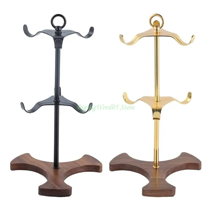 

24TE Modern Countertop Mug Tree Storage Rack For 6 Cups Space Saving Coffee Cup Metal Frame Drinkware Hanger