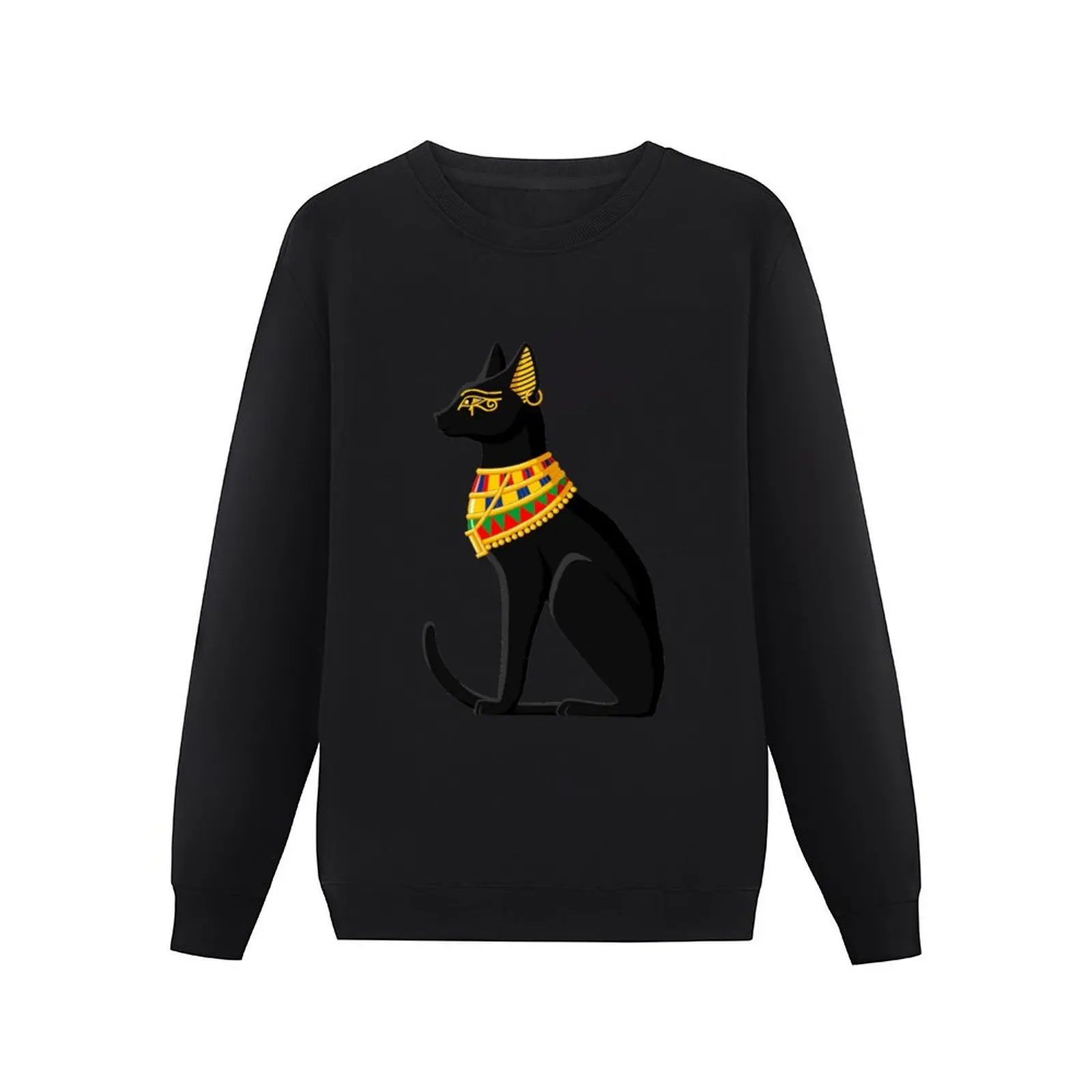 Ancient Egypt Cat Bastet Statue games lover,animals, Egyptian Mau Bastet, Egyptian Gods, cat Like Mammal, carniv Pullover Hoodie