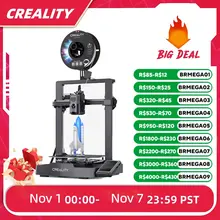 Impressora 3D Creality Ender-3 V3 KE Impressão de alta velocidade de 500 mm/s conectada para controle inteligente Trilho linear de eixo X com nivelamento automático