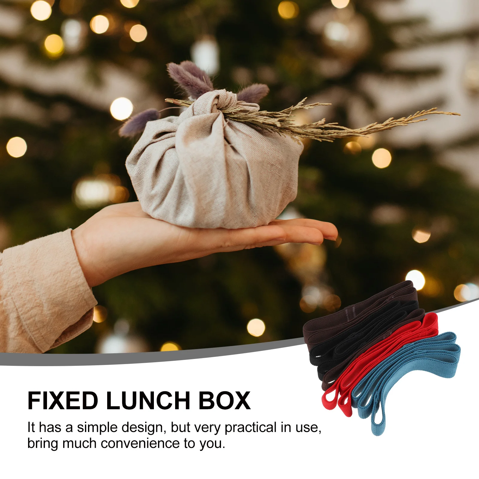 

12Pcs Universal Bento Box Fixing Straps High Grade Material Long Time Use Convenience Bento Box Strap Fixing Straps