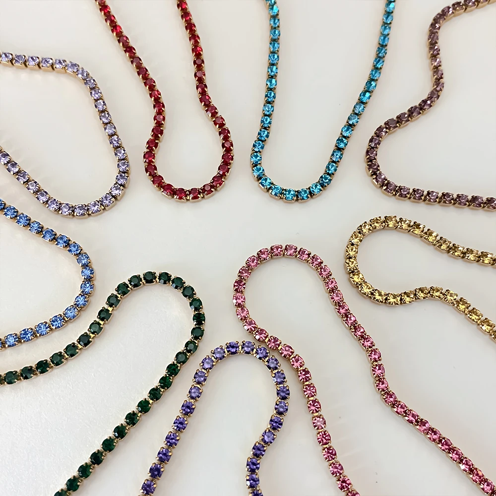 eManco Fashion Crystal Necklace High Quality Stainless Steel Necklace Ladies Bridal Accessories Gifts Wholesale