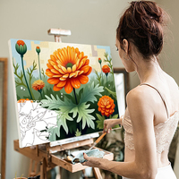 RUOPOTY Painting By Numbers Flowers Paintings To Paint For Drawing Adult Coloring Watercolors Acrylic Paints Picture Home Decor