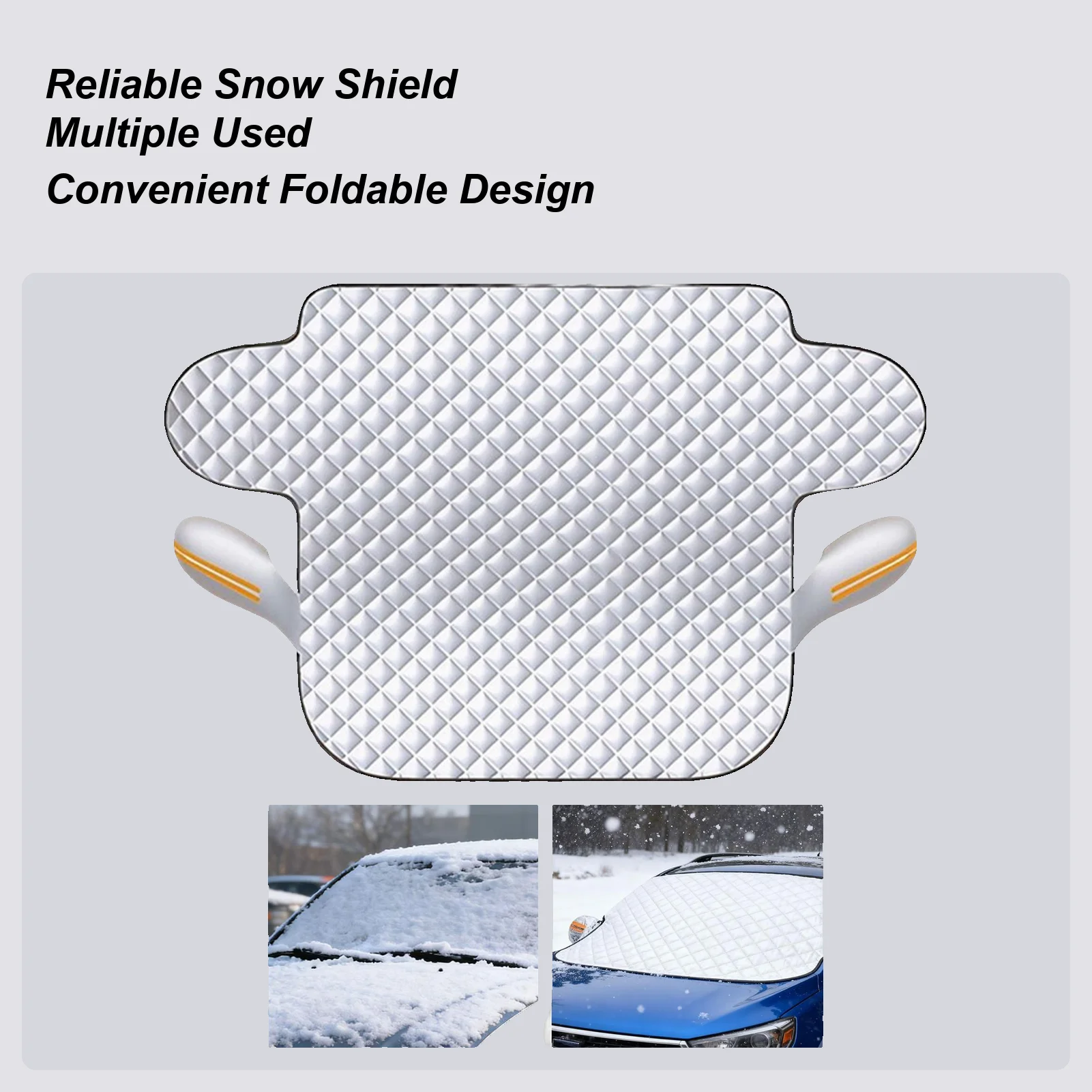 

Summer Windshield Cover UV Reflective Sun Shade Waterproof 4-Season Universal Sun Protection Cover Winter Snow Shield