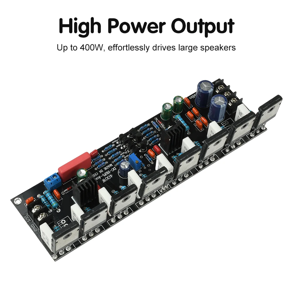 DC 20V-90V 500W 400W 300W 200W Leistungsverstärkerplatine 1943+5200 Mono HIFI Paar-Röhrenverstärker Hochleistungs-Audioverstärkerplatine – Detail 12