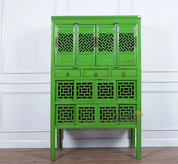 

Nordic Style Solid Wood Locker Household Minimalist Storage Cabinet