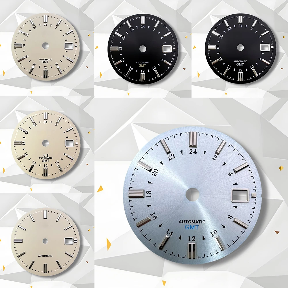 

Циферблат GMT с логотипом S/GS, 31 мм, подходит для NH34/NH35, японский механизм, аксессуары для модификации часов, высокое качество