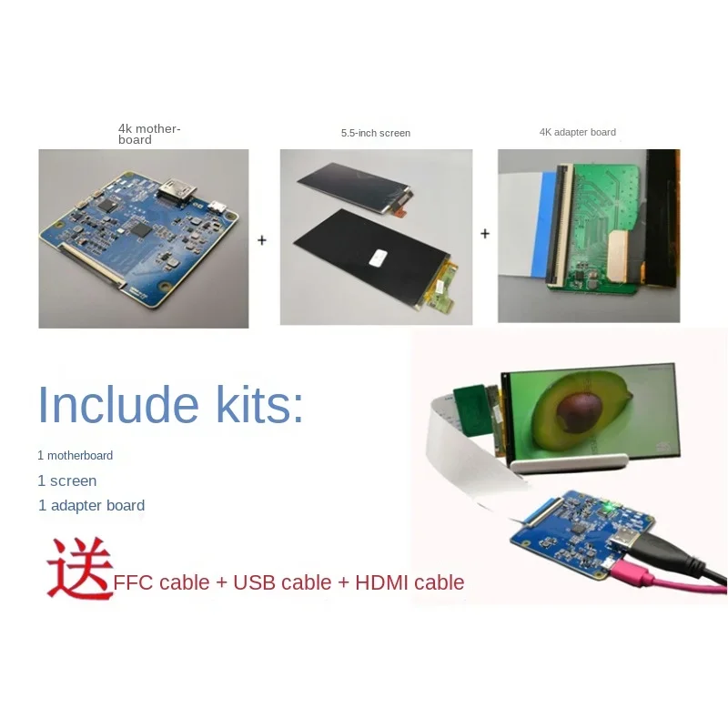 5.5-Inch 3840*2160 Ultra HD 4K LCD Screen Display Driver Board DIY Projector VR