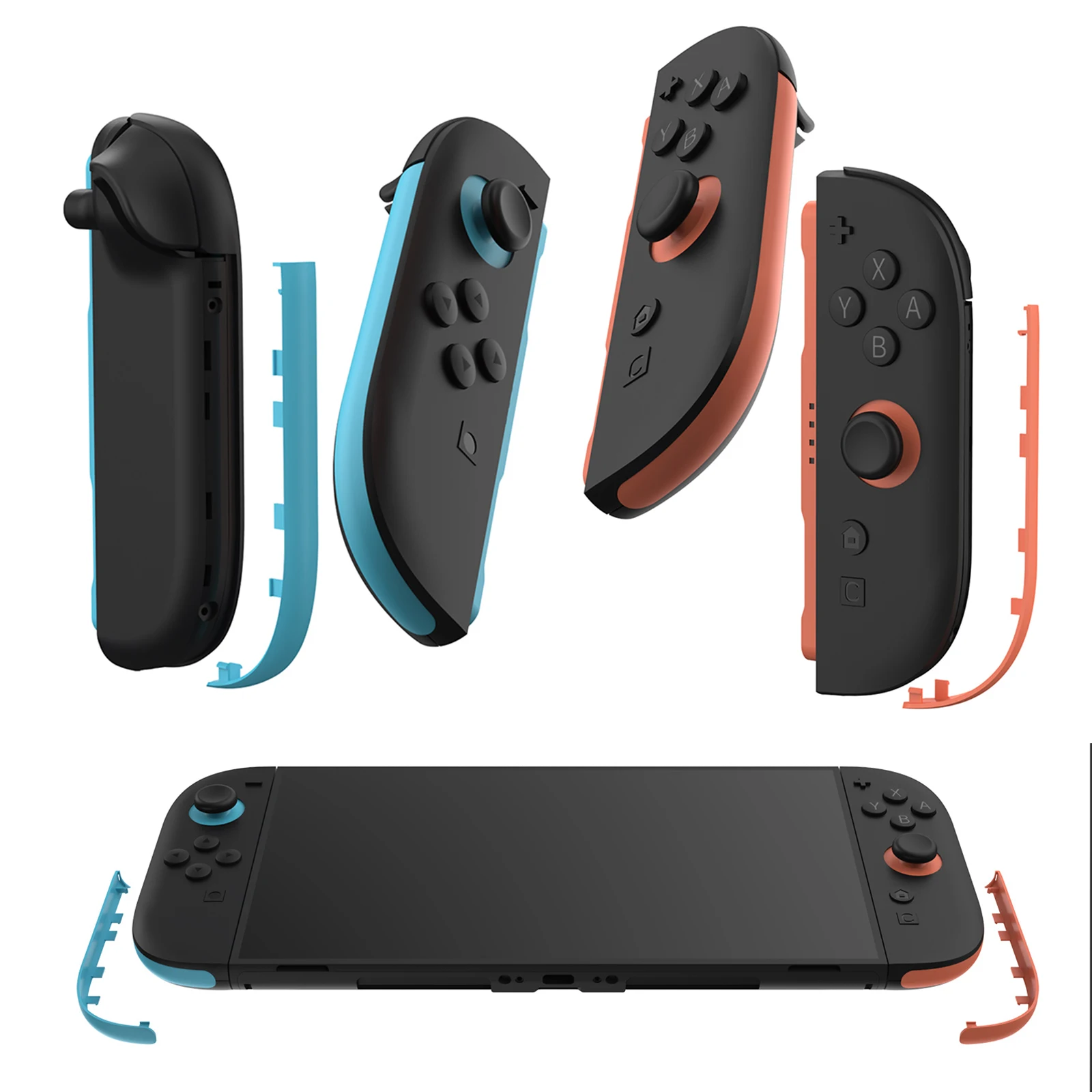 For Switch 2 Joy-Con Handles Trim Left and Right Controllers Decorative Strips for Nintendo Switch2 Gaming Accessories