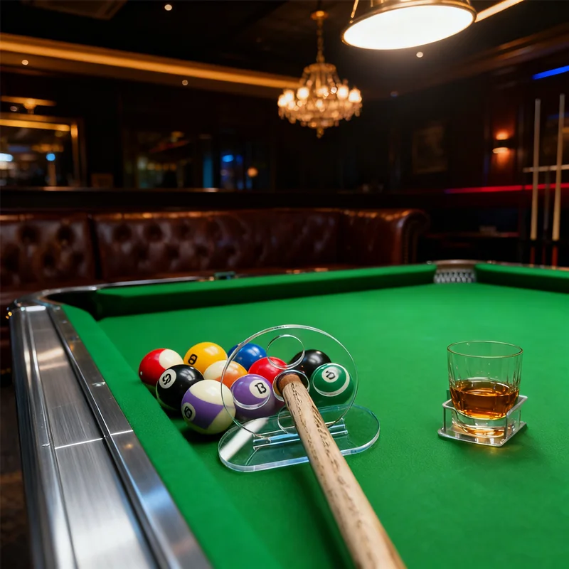 2026 NEW Pool Cue Stroke Trainer, Transparent 5-Hole Billiard Exerciser, Accuracy Training Device for Billiard Rod Accessories