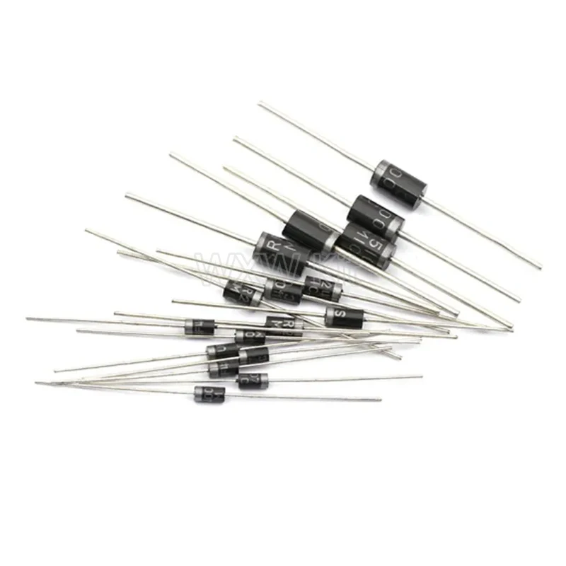 100pcs 1N4007 Rectifier Diode IN4007 1A 1200V DIP DO-41 Crystal Diode