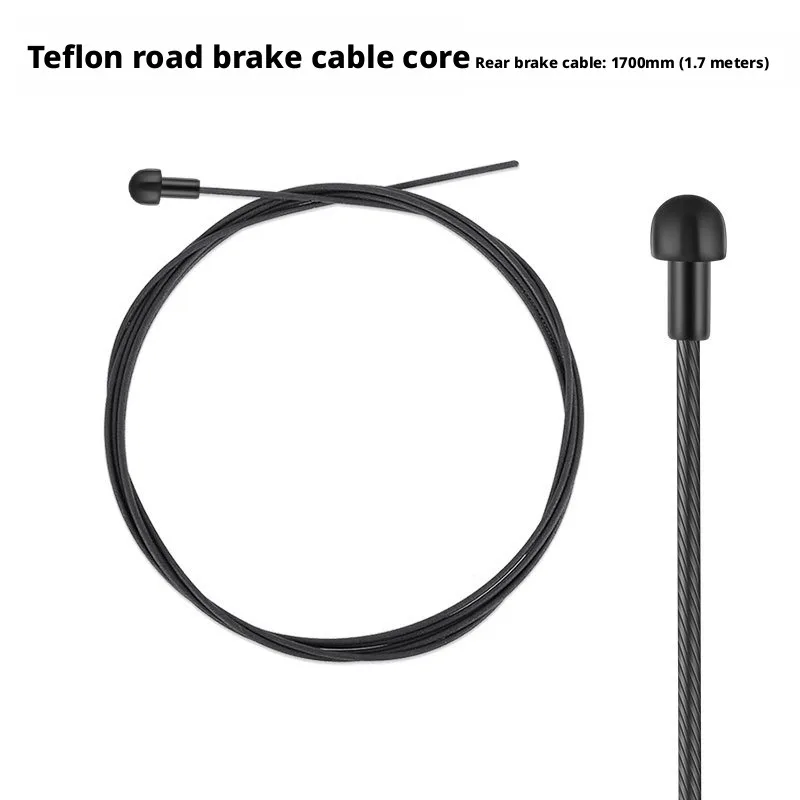 Teflonbeschichtetes Fahrrad-Bremskabel, Innendraht, Fahrrad-Schaltkabel für MTB, Rennrad, Fahrradkabel-Endkappen 1,1/1,55/1,7/2,1 m – Detail 10