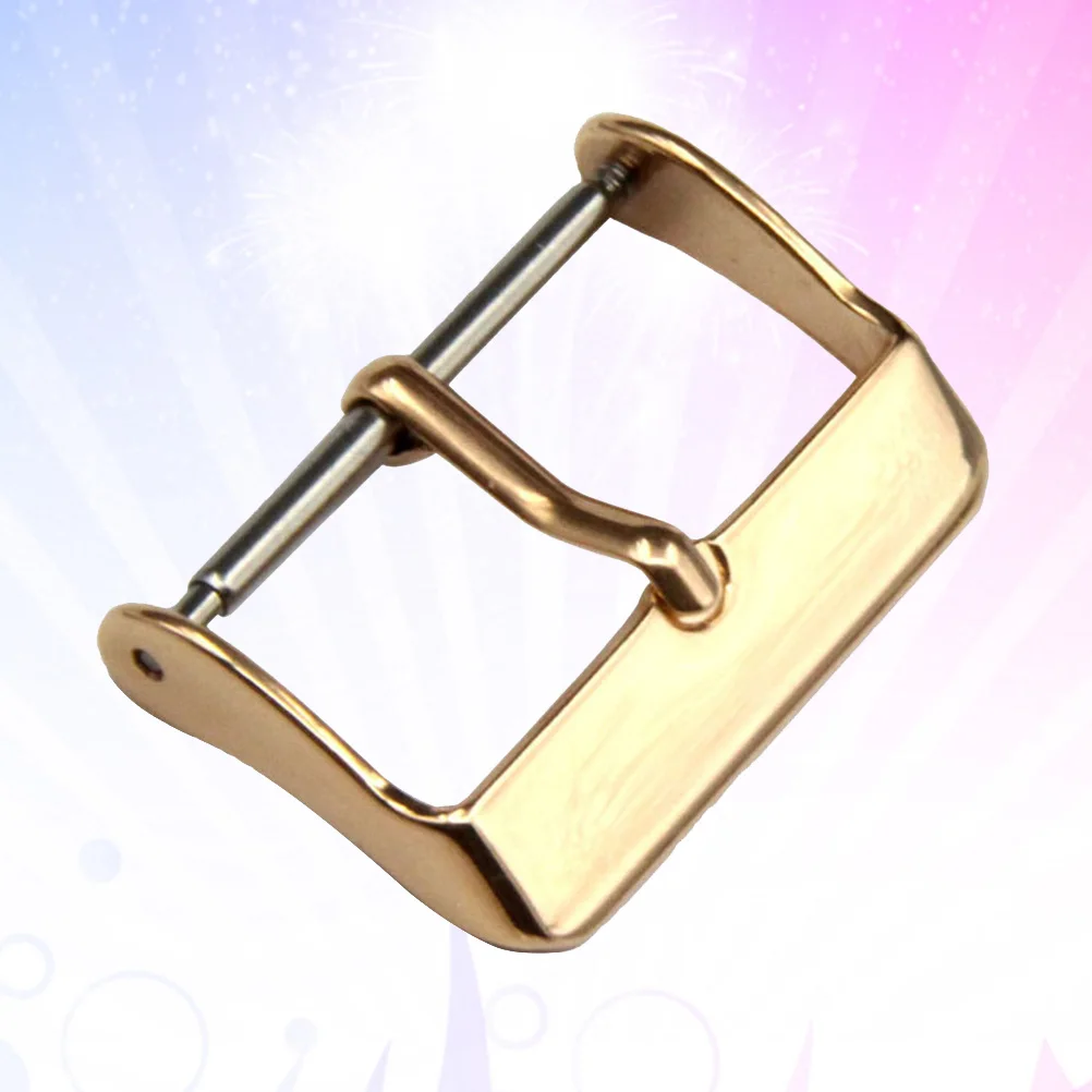 

1pc Practical Stainless Steel Watch Clasp Golden Men Women Cuffing Buckle Compatible Silicone Electronic Band Gift