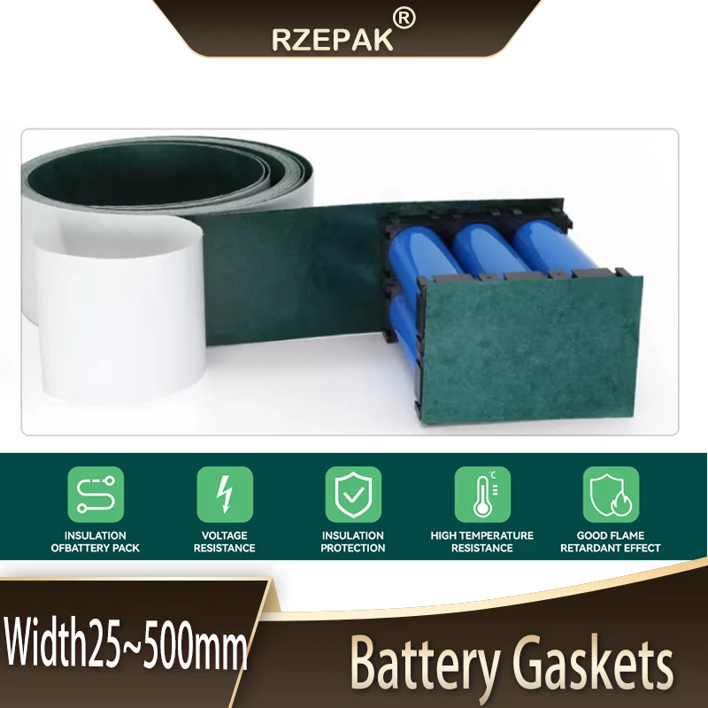 2/5/10M 18650 Battery Insulation Gasket Barley Paper Li-ion Pack Cell Insulating Glue Fish Tape Warp Electrode Insulated Pads