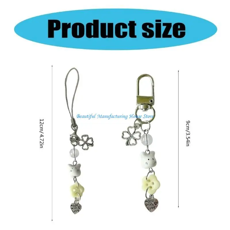 E56A حزام الهاتف المصنوع يدويًا، حبل الهاتف، ملحقات الموضة الملونة للهواتف والحقيبة