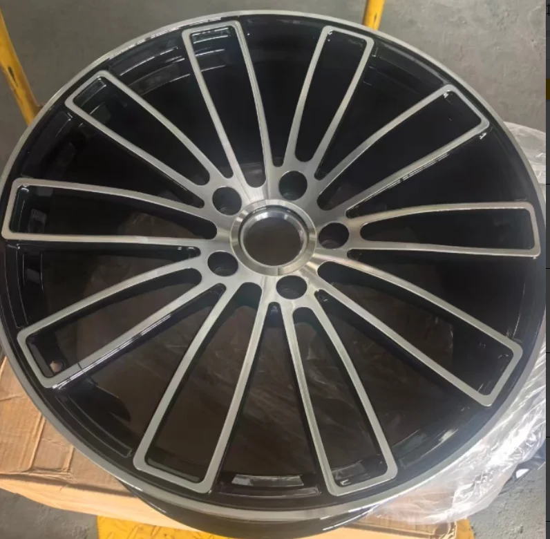 21 Inch OEM Sport Alloy Wheels Petal Blade Split Spoke Black Silver For 4x100 Compact Hatchback Car Rims
