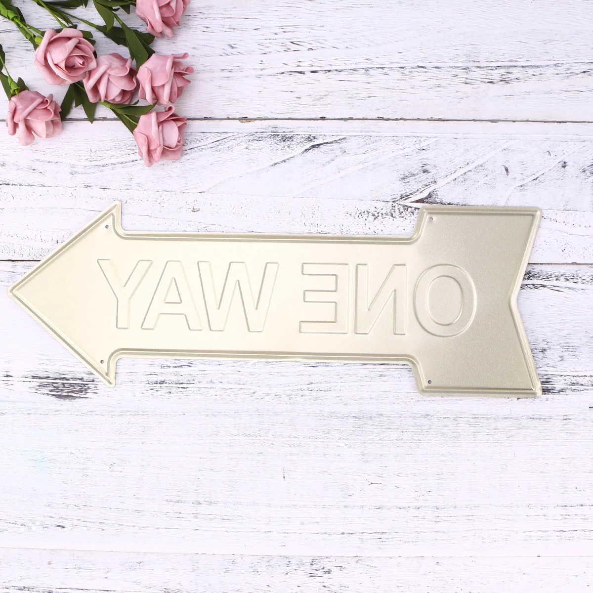 

Iron Signboard Retro Wall Decor 45x16cm Direction Indicator Tag Bar Hotel Exit Sign Letter Board Display Notice