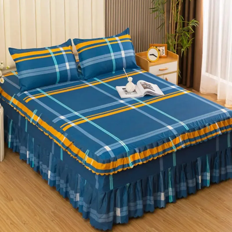 Korean Style BedSkirt Bed Cover Single Piece Princess Style BedSkirt BedCover/ Bed Sheet Non Pilling/ Non Shrinking 1.8/2m