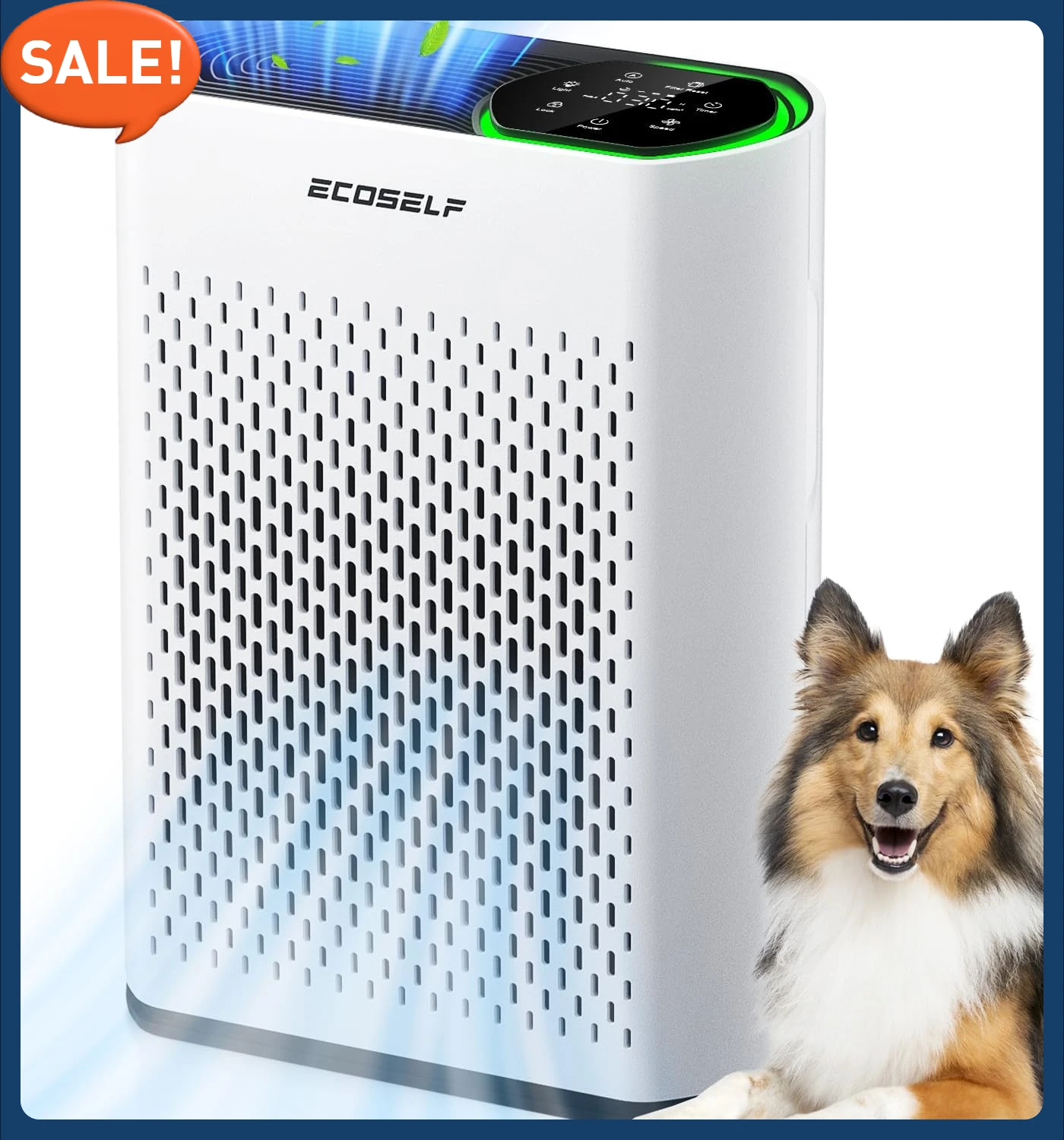 

Powerful Air Purifiers for Home Large Room Up to 1400 Ft² with Air Quality Monitor 20dB Sleep Mode