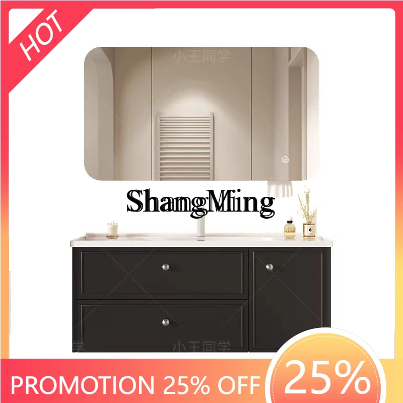 

FG good-looking light luxury bathroom cabinet small apartment combination bathroom washbasin modern simple wind