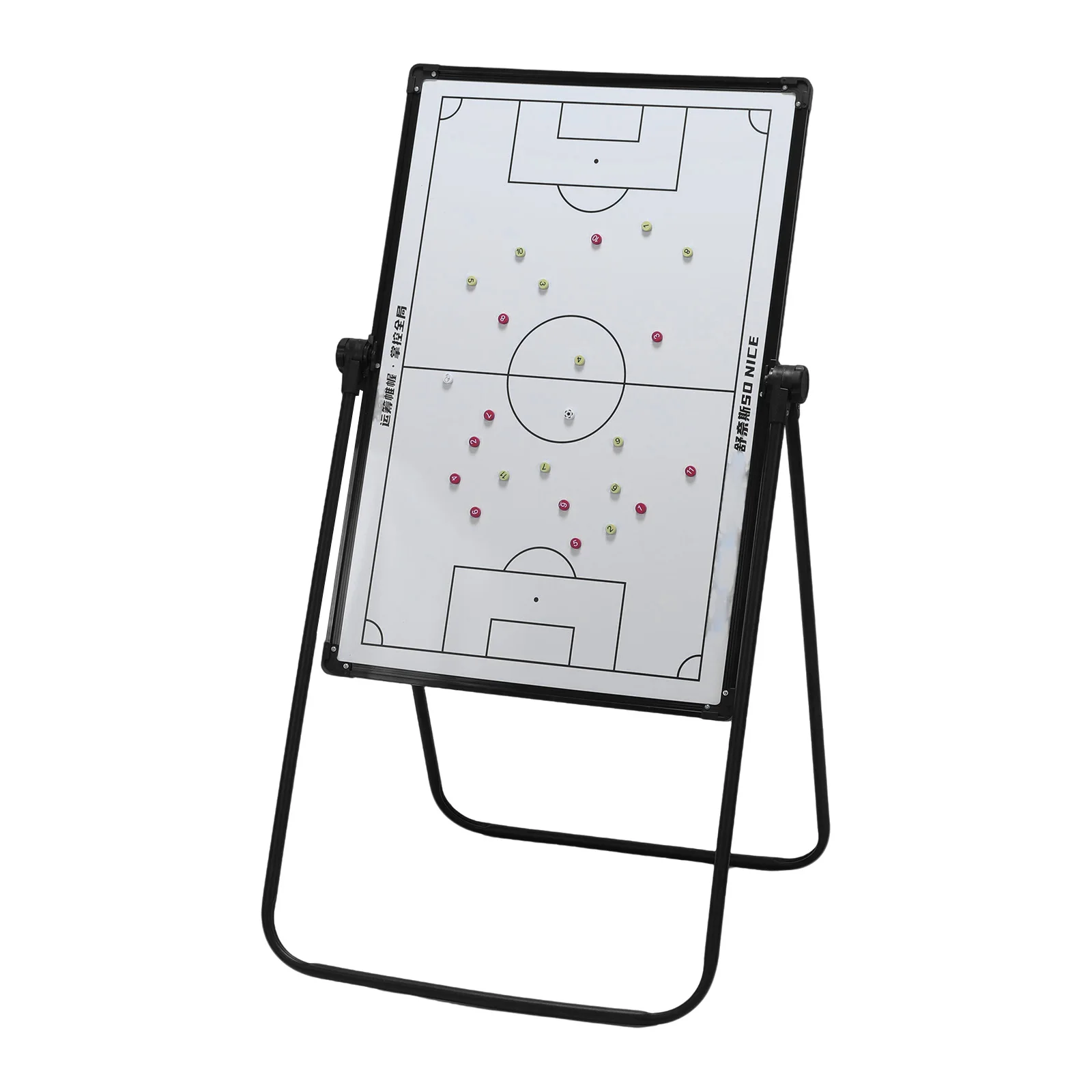 

35inx24in Soccer Coaching Board Dry Erase Board with Magnetic Markers Pen Eraser with Adjustable Stand for Coaches Gift