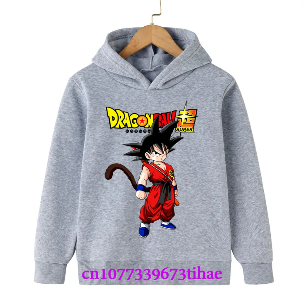 Dragon Ball Spring And Autumn Children Boys And Girls With Hoodies Sweaters Jackets Cartoons  Children's Clothes Baby Clothes