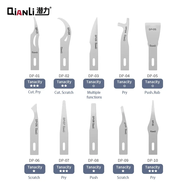 Qianli DP blade ihilt 012 handle universal desoldering grinding blade PCB motherboard layered IC deglue BGA CPU NAND tool