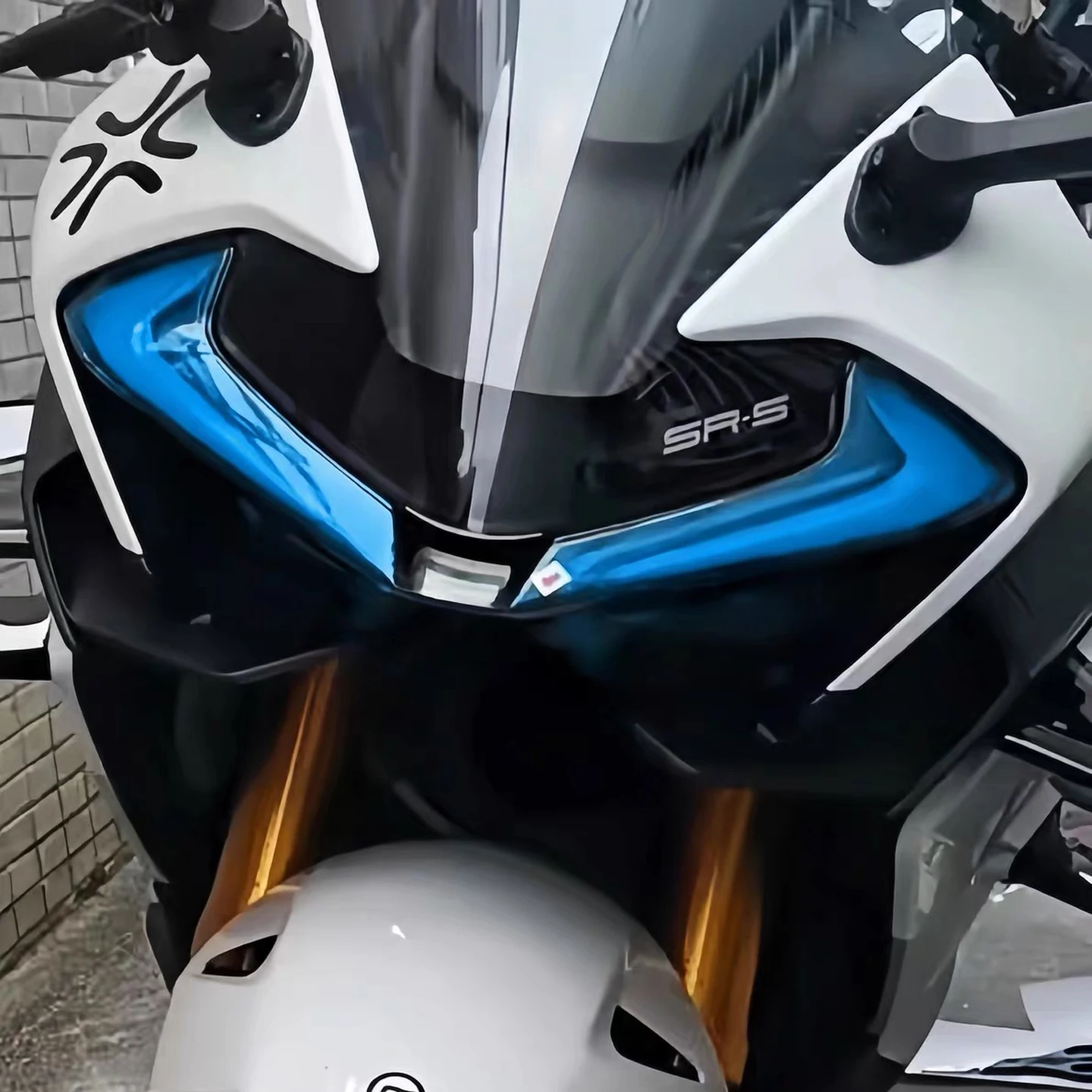 Für CFMOTO 675SR Gradient Motorrad-Scheinwerferschutzfolie Aufkleber Moto Sportbike Augenbrauen-Licht Vinyl Zubehör Dekor – Detail 7