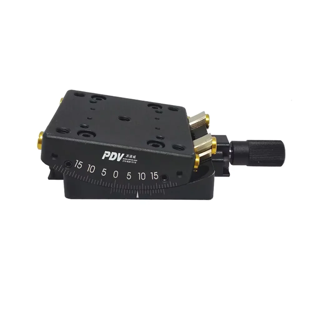 PT-SD308 Precise Manual Goniometer Stage, Low Profile Goniometer Platform,   Goniometer Platform, Rotation Range: +/-10 degree