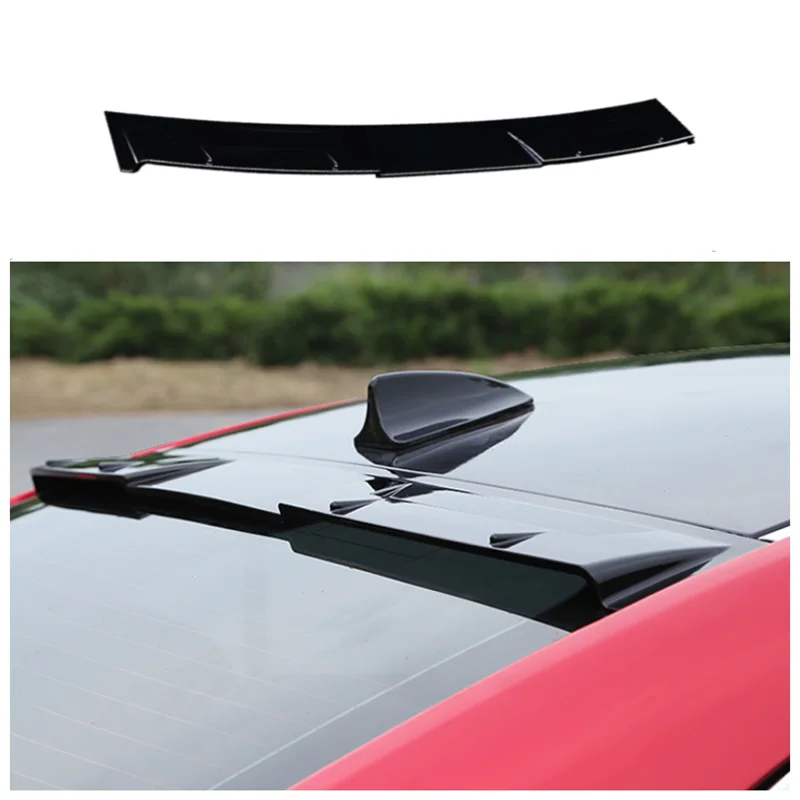 

For Mazda Atenza 2014-2022 High Quality ABS Bright Black Car Rear Trunk Lip Roof Spoiler Wing