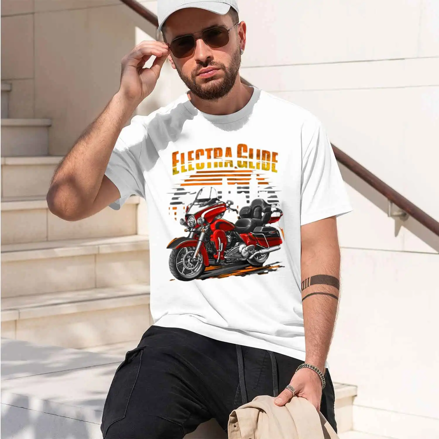 Cl Ameran CVO Motorcycle T-Shirt O-Neck Summer Short Sve Casual Mens T-shirt Size S-3XL 2026 New Model Short-sleeve crewneck T-S