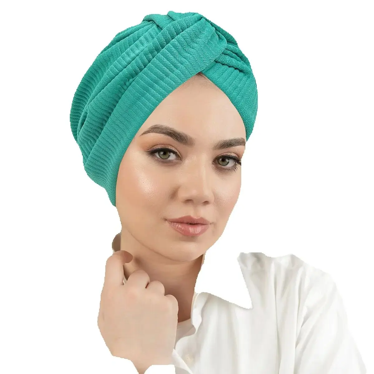 

Новый тюрбан с узлом, индийская шляпа, женская мусульманская внутренняя хиджабная шляпа, шапочка от выпадения волос, повязка на голову, химиотерапевтическая шапка, шарф, Turbante Mujer