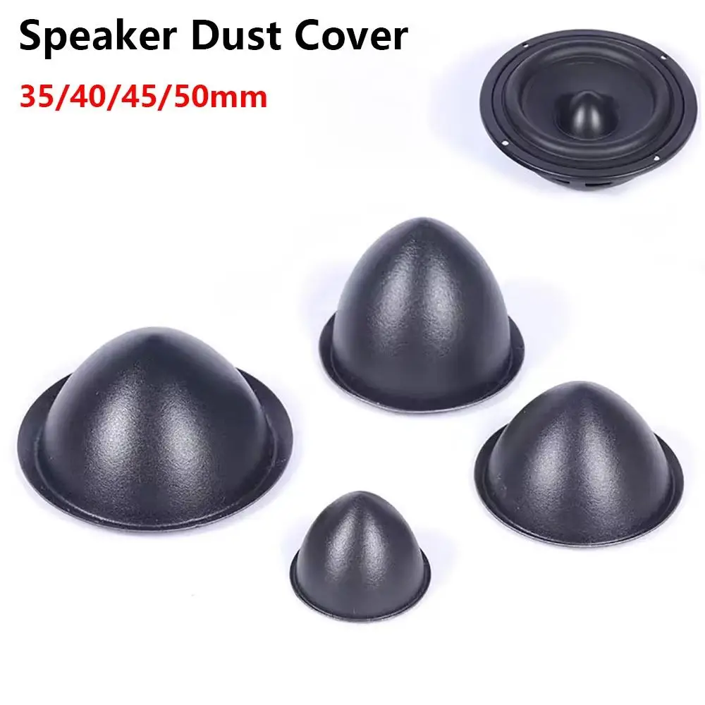 1/4Pcs New 35/40/45/50mm Speaker Dust Cover PP Black Coned Dust Caps Tip Protective Sleeve Speaker Repair Parts Accessories