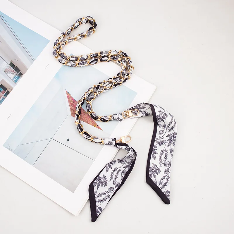 Braided Mobile Phone Chain Luggage Pendant Strap Rope Anti-lost Silk Scarf Universal High-end Key Lanyard Mobile Phone Lanyard